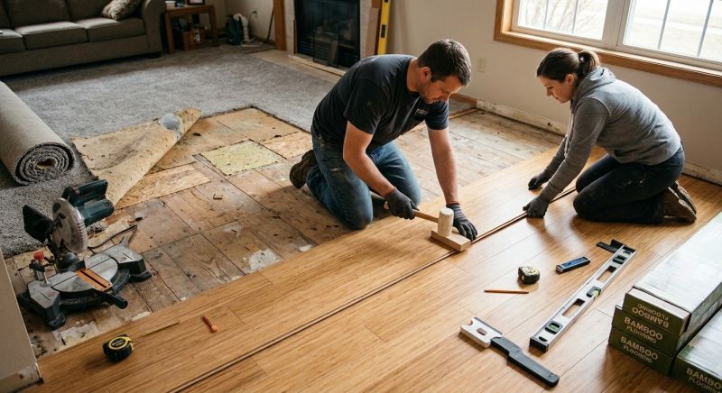 Bamboo Flooring Installation in St Louis, MO