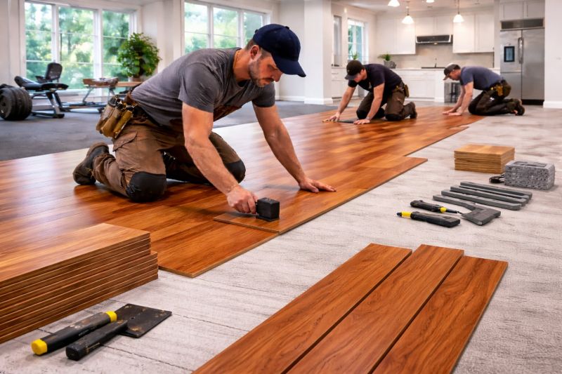 Cherry Floor Installation in Florissant, MO
