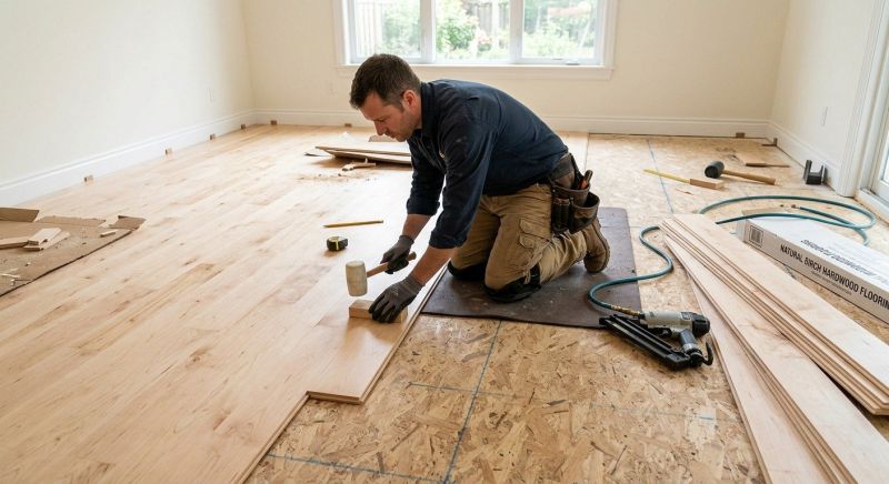 Maple Flooring Installation in Collinsville, IL