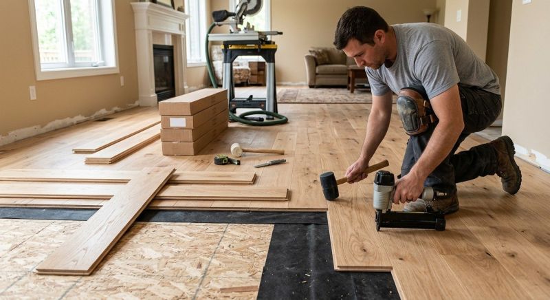 Oak Floor Installation in Edwardsville, IL