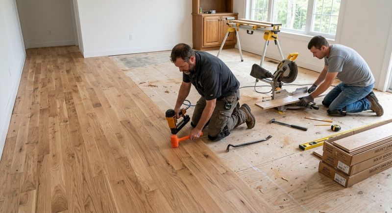 Oak Floor Installation in Troy, IL