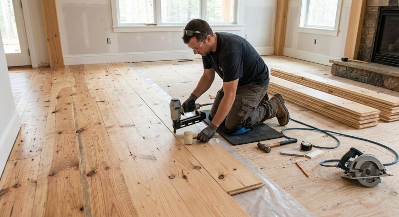 Pine Floor Installation in St Louis, MO