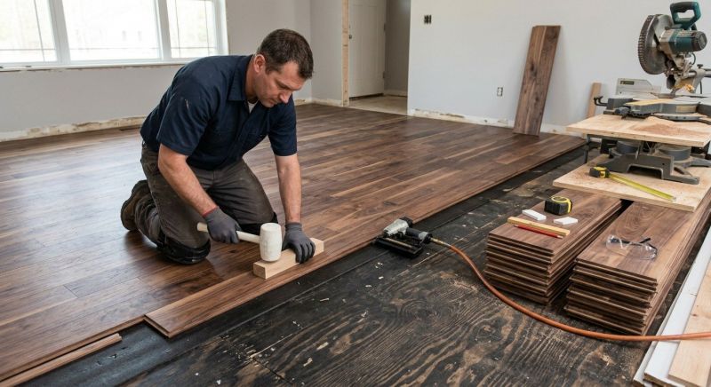 Walnut Flooring Installation in St Louis, MO