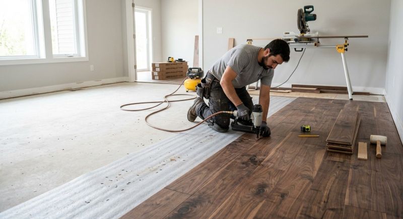 Walnut Flooring Installation in St Louis, MO