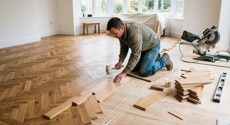 White Oak Floor Installation in St Louis, MO