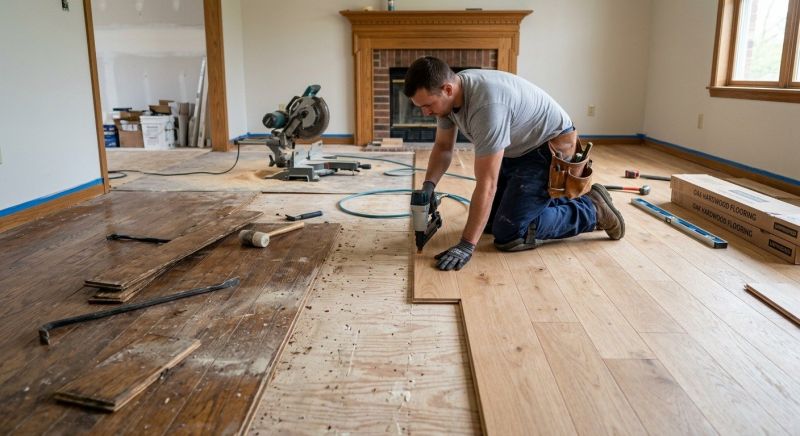 Wood Floor Replacement in Alton, IL