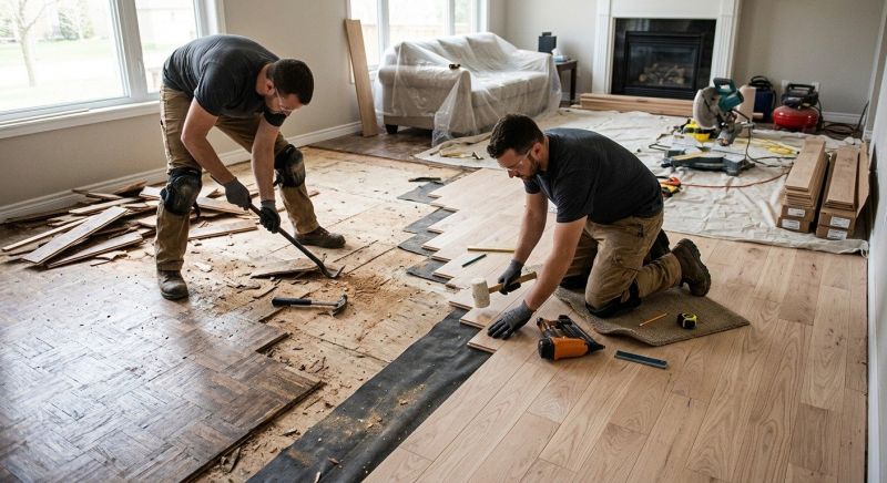 Wood Floor Replacement in Collinsville, IL