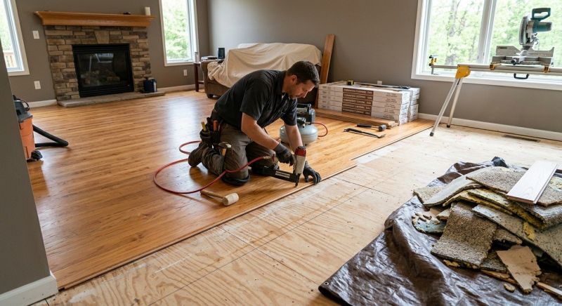 Wood Floor Replacement in Columbia, IL